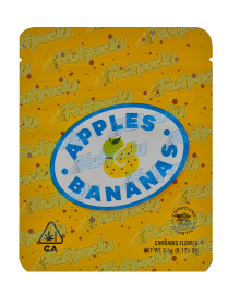Cookies ~ Apples And Bananas ~ 3.5G Mylar Bag