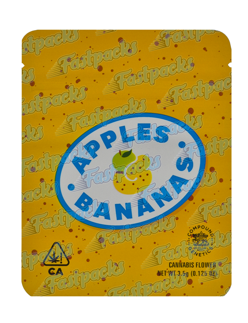 Cookies ~ Apples And Bananas ~ 3.5G Mylar Bag