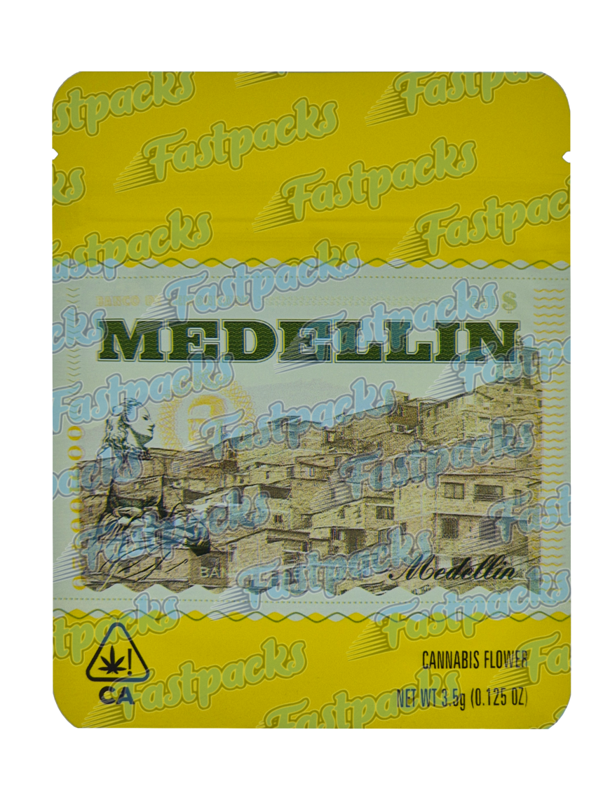 Cookies ~ Lemonade Medellin ~ 3.5G Mylar Bag Inc. Strain Label & Holographic