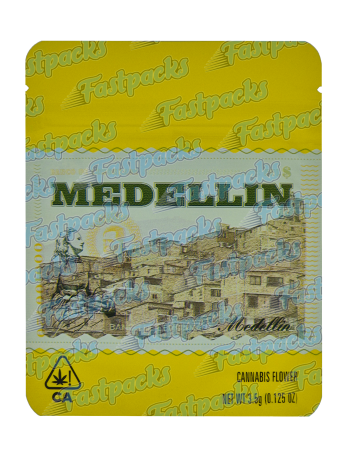 Cookies ~ Lemonade Medellin ~ 3.5G Mylar Bag Inc. Strain Label & Holographic