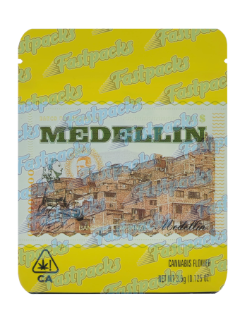 Cookies ~ Lemonade Medellin ~ 3.5G Mylar Bag Inc. Strain Label & Holographic