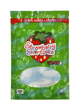 Medicated Strawberry Shortcake Treats ~ 500MG Mylar Bag