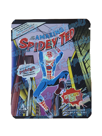 Teds Budz ~ The Amazing Spidey-Ted ~ 3.5G Mylar Bag