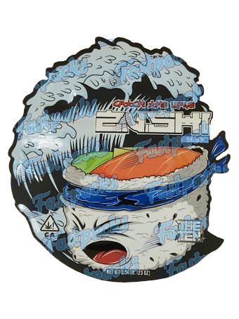 The Ten Co ~ Blue Zushi V.4 ~ 3.5G Die-Cut Mylar Bag (2023)