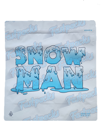 Cookies ~ Snow Man ~ 1LB (16 Ounce) Super Large Mylar Bag
