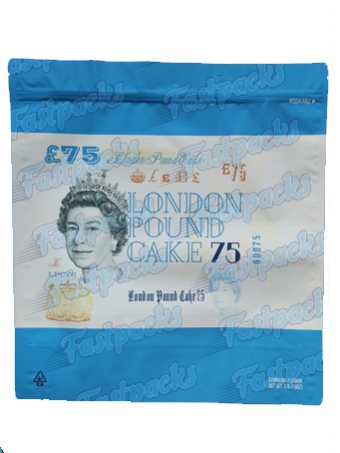 Cookies ~ London Pound Cake 75 ~ 1LB (16 Ounce) Super Large Mylar Bag