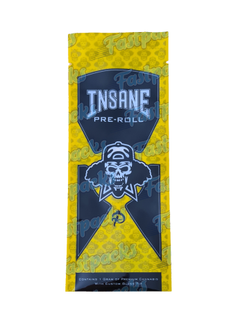 Dr. Greenthumbs ~ Insane 1G Pre-Roll Pack ~ Inc. Custom Glass Tip, Tube, & Tamper Evident Seal